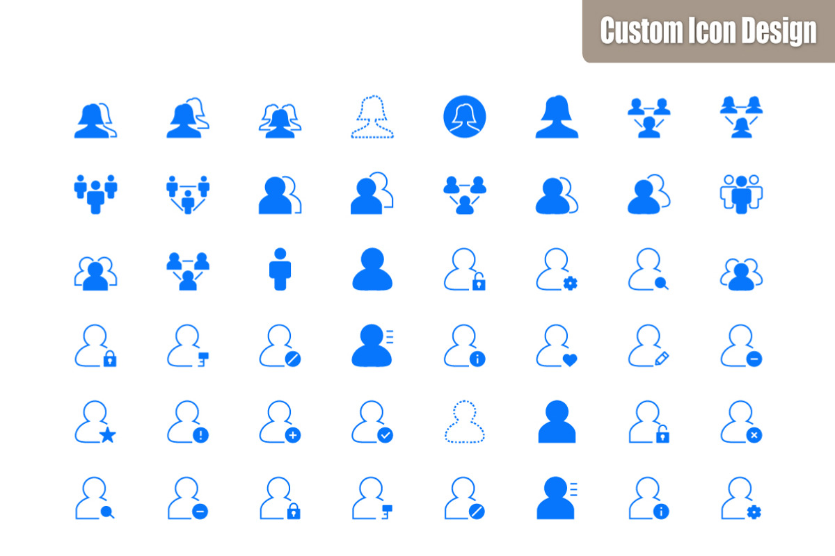 105 User Vector Icons, an Outline Icon by CustomIconDesign (Photo 3 of 3)