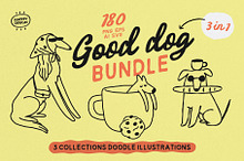 Dog illustration bundle by  in Illustrations