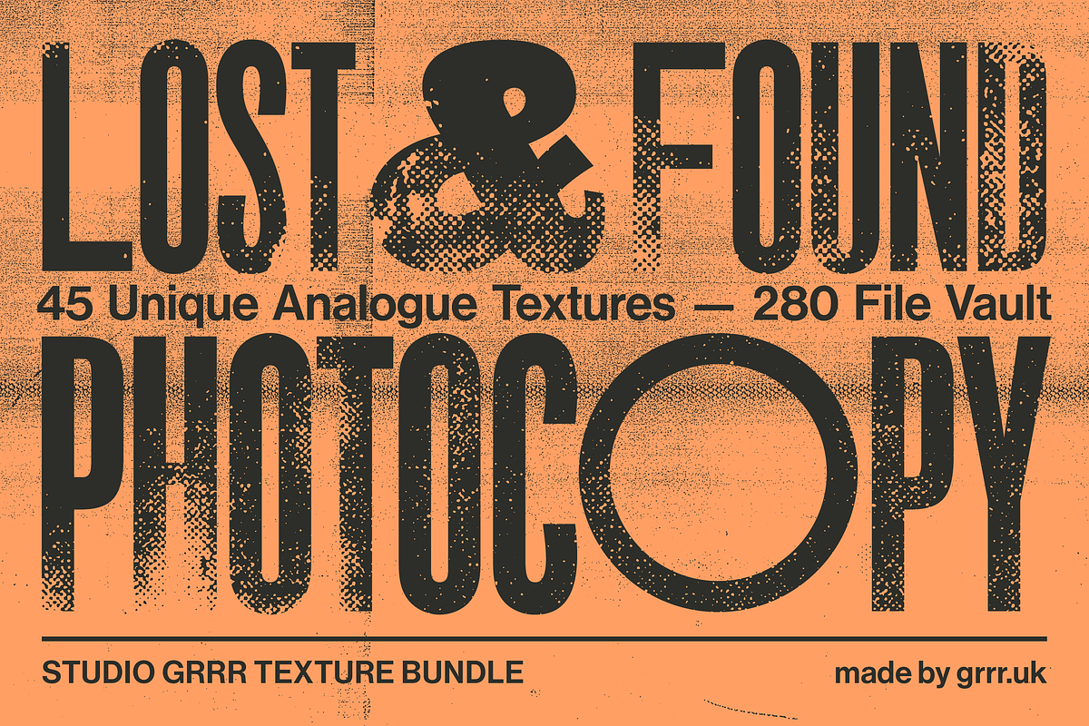 Lost & Found Photocopy Bundle, a Texture Graphic by Studio GRRR (Photo 1 of 16)