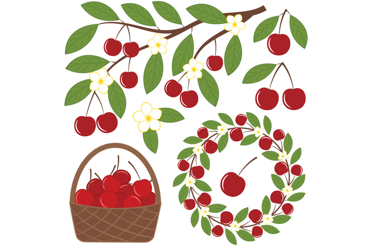 Cherry set, an Illustration by TheCreativeMill