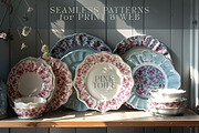 Pink Toile Print Design Patterns, a Pattern Graphic by Olya Creative (Thumbnail 10 of 22)