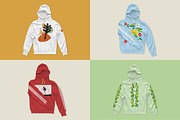 Hoodie Mockups for Illustrator, a Hoody Mockup by Komet & Flicker (Thumbnail 5 of 9)