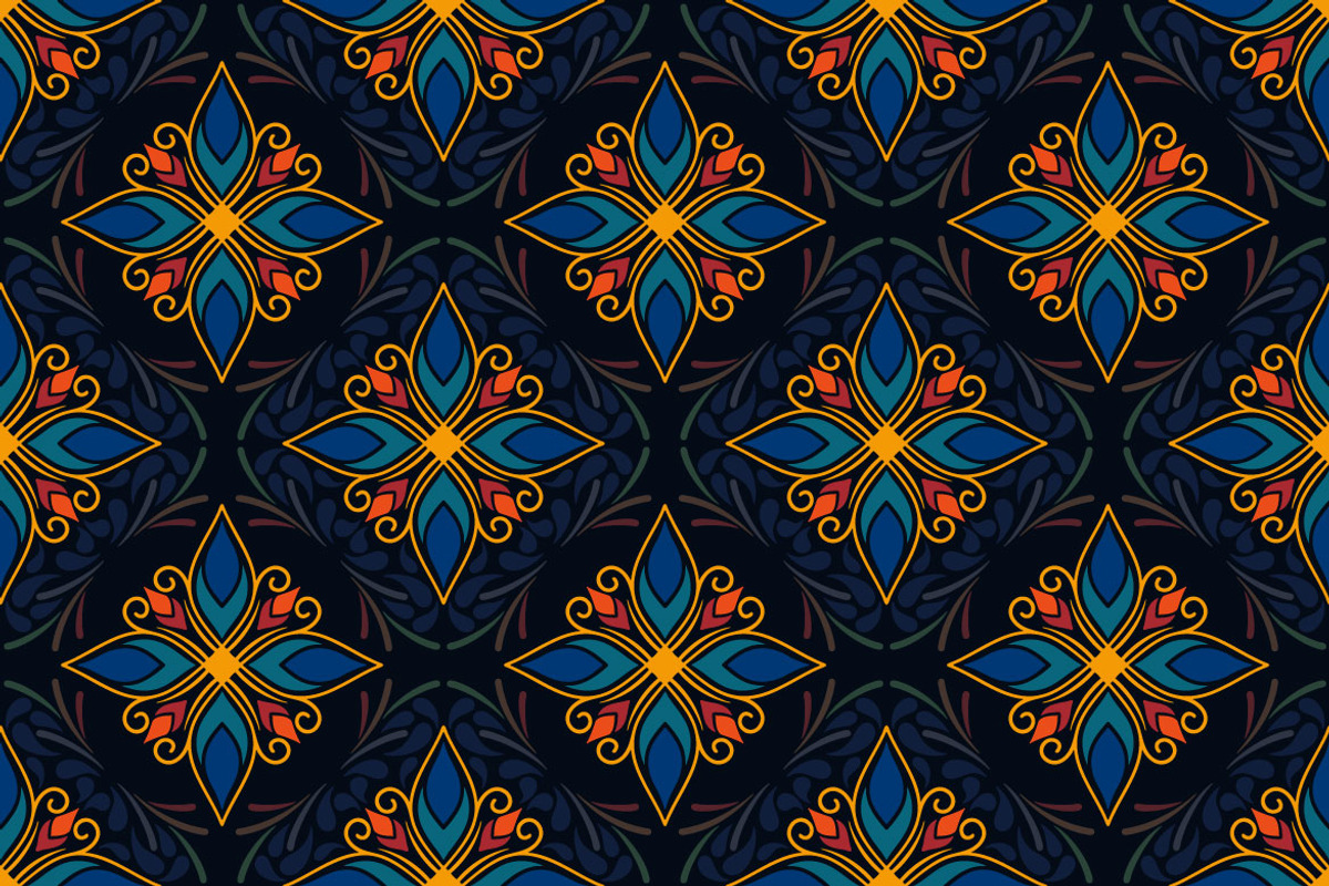 Floral Decorative Seamless Pattern, a Pattern Graphic by Mightyfire