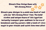 80s Groovy Retro - Handwritting, a Handwritten Font by Charmingbear59.design (Thumbnail 2 of 5)