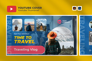 Traveling Youtube Video Thumbnail, a Social Media Template by hekenostudio
