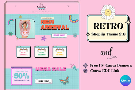Retro Pink Shopify 2.0 Theme, a Shopify Template by DaisyStudio