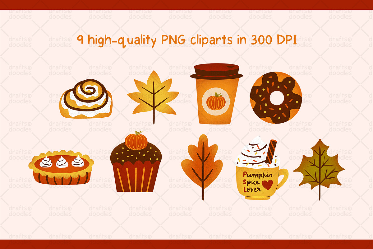 Fall Favorites Clipart Set, an Object Graphic by Drafts n Doodles (Photo 2 of 3)