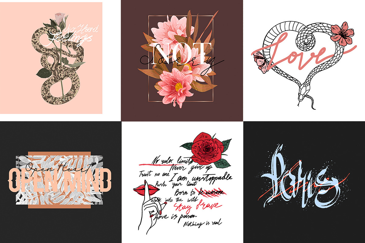 Amazing Prints Bundle, an Illustration by NKTN (Photo 9 of 15)