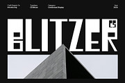 CS Blitzer – Brutalist Display Font, a Sans Serif Font by Craft Supply Co. (Thumbnail 1 of 8)