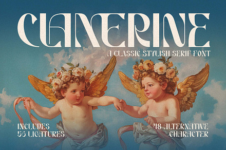 Clamerine a Classic Stylish Font, a Sans Serif Font by Blankids Studio