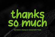 Reyskie - Unique Handwritten Font, a Handwritten Font by Flawless And Co (Thumbnail 10 of 10)