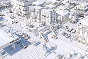 Low Poly City Town Pack, an Architecture 3D Model by multimedia4ds (Thumbnail 2 of 41)