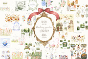Garden Library 30 in 1 collection, a Seasonal Illustration by LiChu Art (Thumbnail 1 of 5)