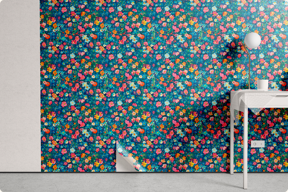 Confetti Meadow Painted Florals, a Pattern Graphic by Ninterints (Photo 7 of 11)