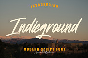 Indieground - Modern Script Font, a Handwritten Font by Arendxstudio (Thumbnail 1 of 9)