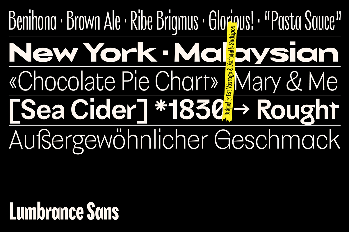 Lumbrance Sans, a Font by Sudtipos (Photo 2 of 7)
