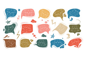 Vintage speech bubble collection, a Graphic by ViсkyArtDesign