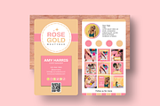 Rose Gold Business Card w/logo, a Business Card Template by SunshineStudioBoutique (Thumbnail 7 of 9)