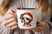 Christmas Baby Dog Sublimation Clipa, an Illustration by SVGArt (Thumbnail 6 of 8)
