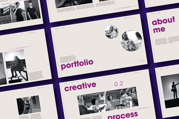 Purple Minimal Portfolio