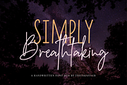 Simply Breathtaking Font Duo, a Script Font by theinkaffair (Thumbnail 1 of 12)