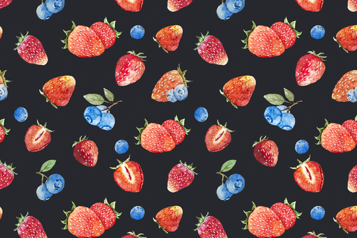 Berry Patterns, a Pattern Graphic by Lembrik's Artworks