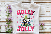 Colorful Glitter Holly Jolly Png, an Illustration by Craft Nest (Thumbnail 3 of 6)