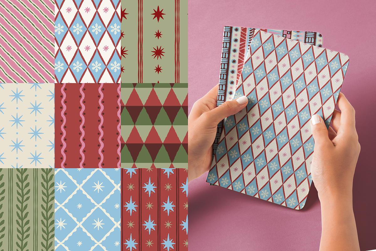 Vector Christmas Graphics & Patterns, a Pattern Graphic by venimo (Photo 5 of 12)
