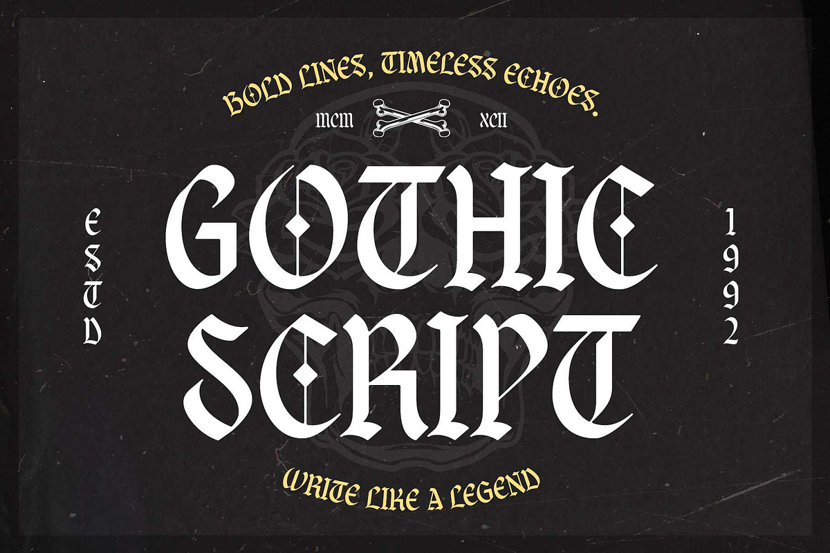 Braveson - Blackletter Style, a Blackletter Font by Arterfak Project (Photo 12 of 15)