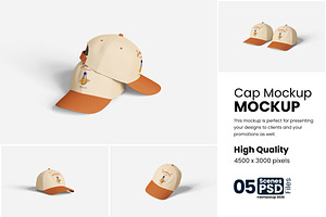 Cap Mockup Set – for Hat Branding, a Hat Mockup by bimockup