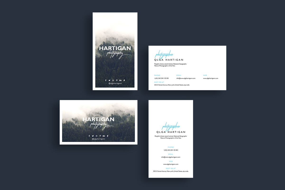 30 Minimal Business Cards Bundle, a Business Card Template by GraphicsEgg (Photo 31 of 32)