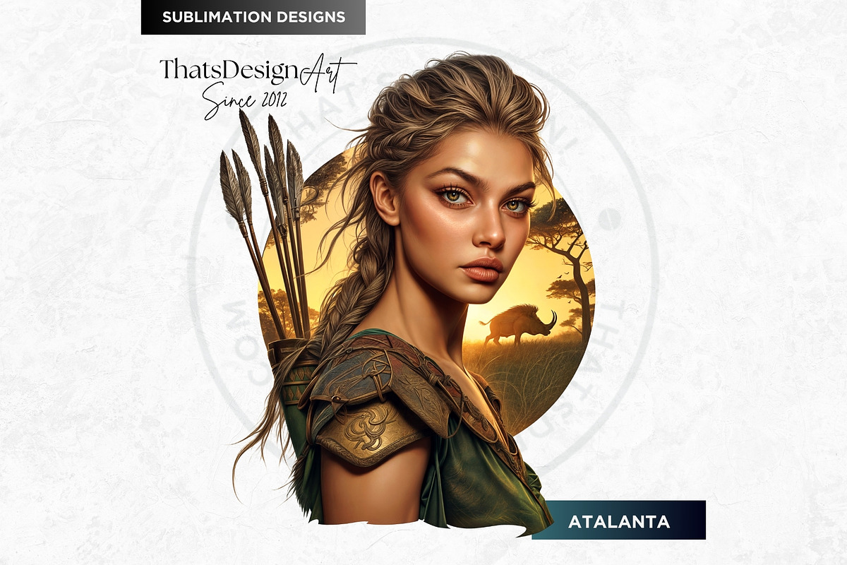 Legendary Greek heroes Clipart V2, a Person Illustration by ThatsDesignArt (Photo 8 of 10)
