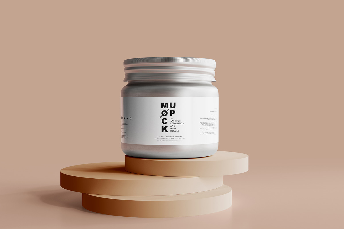 Aluminum Cosmetic Mockup Bundle, a Cups & Container Mockup by pmvch (Photo 14 of 206)