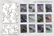 Dark floral watercolor clipart, an Illustration by Kate Lanbina (Thumbnail 18 of 19)