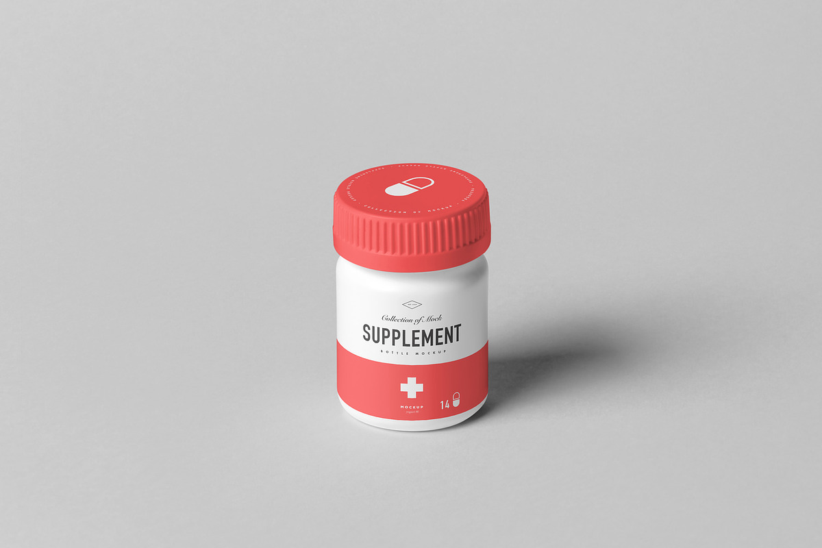 Supplement Jar & Box Mock-up 7, a Packaging Mockup by Yogurt86 (Photo 3 of 12)