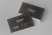 Leather Business Card, a Business Card Template by aykutfiliz (Thumbnail 1 of 3)