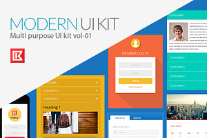 Multi Purpose UI kit vol-01