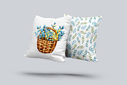 Easter watercolor set, colored eggs, an Illustration by Artmanata (Thumbnail 12 of 14)