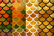 Watercolor mermaid scales patterns, a Pattern Graphic by Vavavka (Thumbnail 7 of 8)
