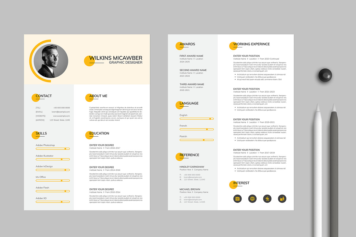 Modern Resume Template CV, a Resume Template by Studio Temply (Photo 6 of 6)