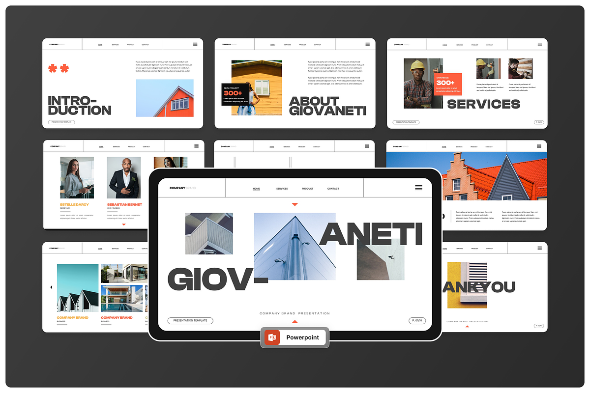 Giovanni  - Company Brand Powerpoint, a Presentation Template by Annora Studio (Photo 1 of 5)