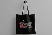 Skeleton Gaming on Couch, an Object Illustration by nomlimo.com (Thumbnail 2 of 3)