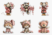 Whimsical Spring Animals Clipart, an Illustration by CreationArt (Thumbnail 4 of 6)