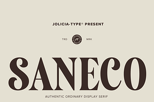 Saneco | Display Serif