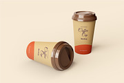 Coffee bag and coffee cup mockup, a Cups & Container Mockup by Runend (Thumbnail 17 of 22)