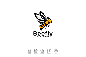 Bee logo design, a Branding & Logo Template by Balakosa.std