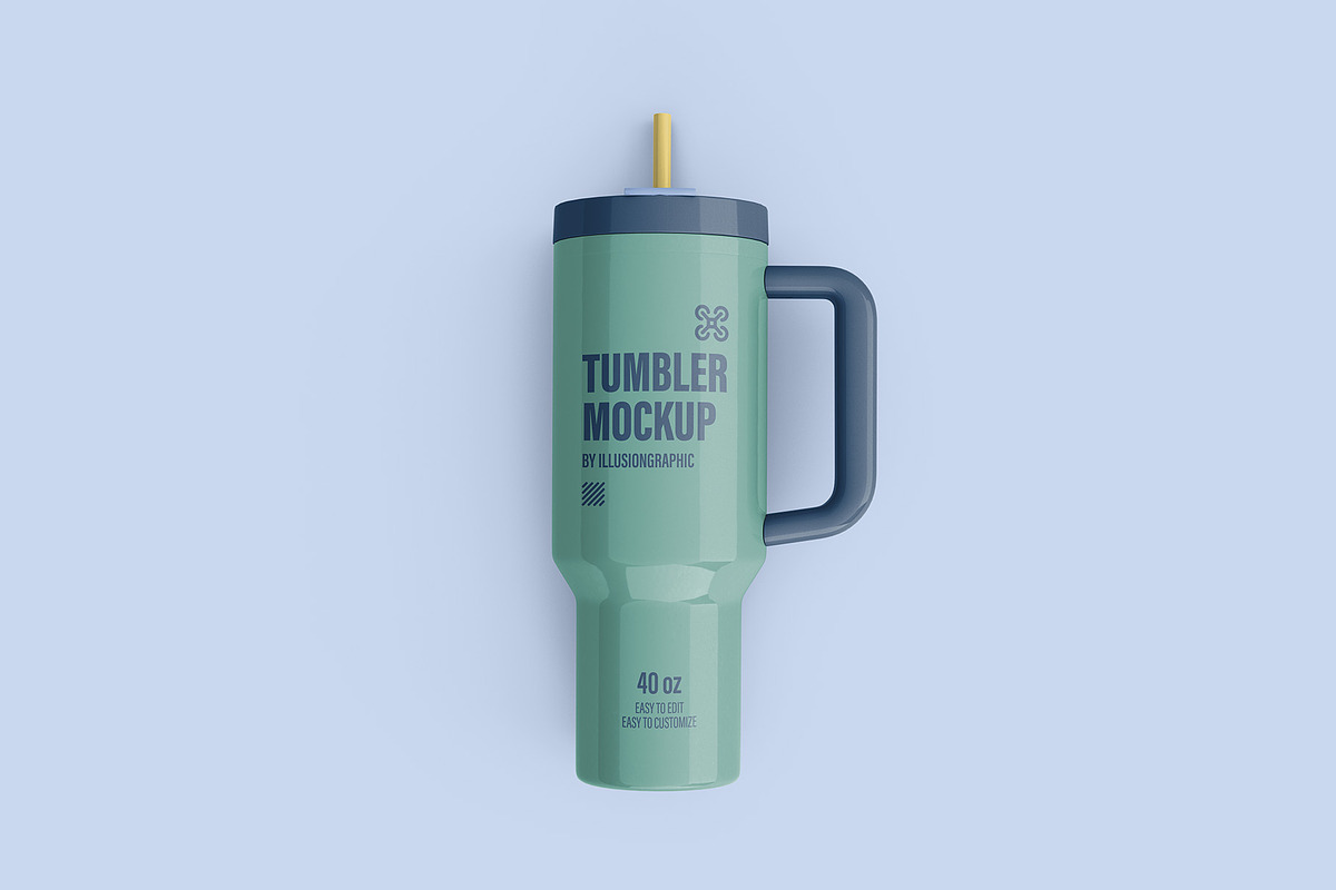Tumbler Mockup - 6 views, a Cups & Container Mockup by Illusiongraphic (Photo 6 of 17)