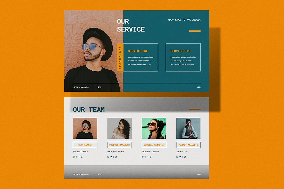 Netvista Pitch Deck - Powerpoint, a Presentation Template by Surotype (Photo 4 of 9)