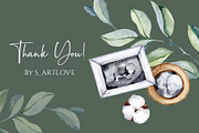 Watercolor Baby Eco Collection, a Decorative Illustration by S_ARTLOVE (Thumbnail 9 of 9)