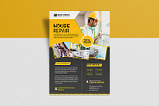 House Repair Service Flyer Template, a Flyer Template by retrographix (Thumbnail 3 of 4)